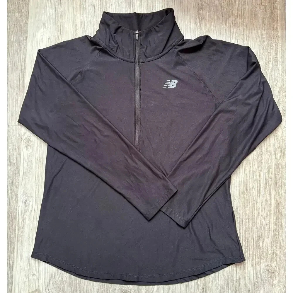 New Balance | Women's Solid Basic Plain Half Zip … - image 1